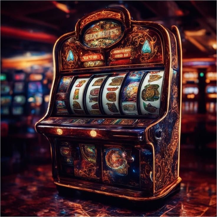 Ilustrasi game slot online populer boyapoker dengan tema warna hijau neons